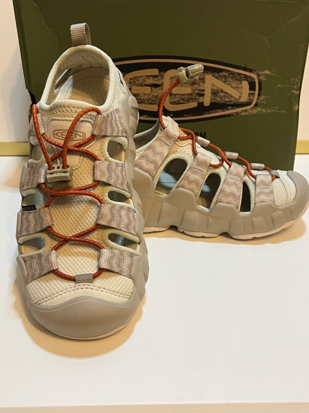 KEEN Hyperport H2 Sandals for Women - Birch/Plaza Taupe - 7.5M